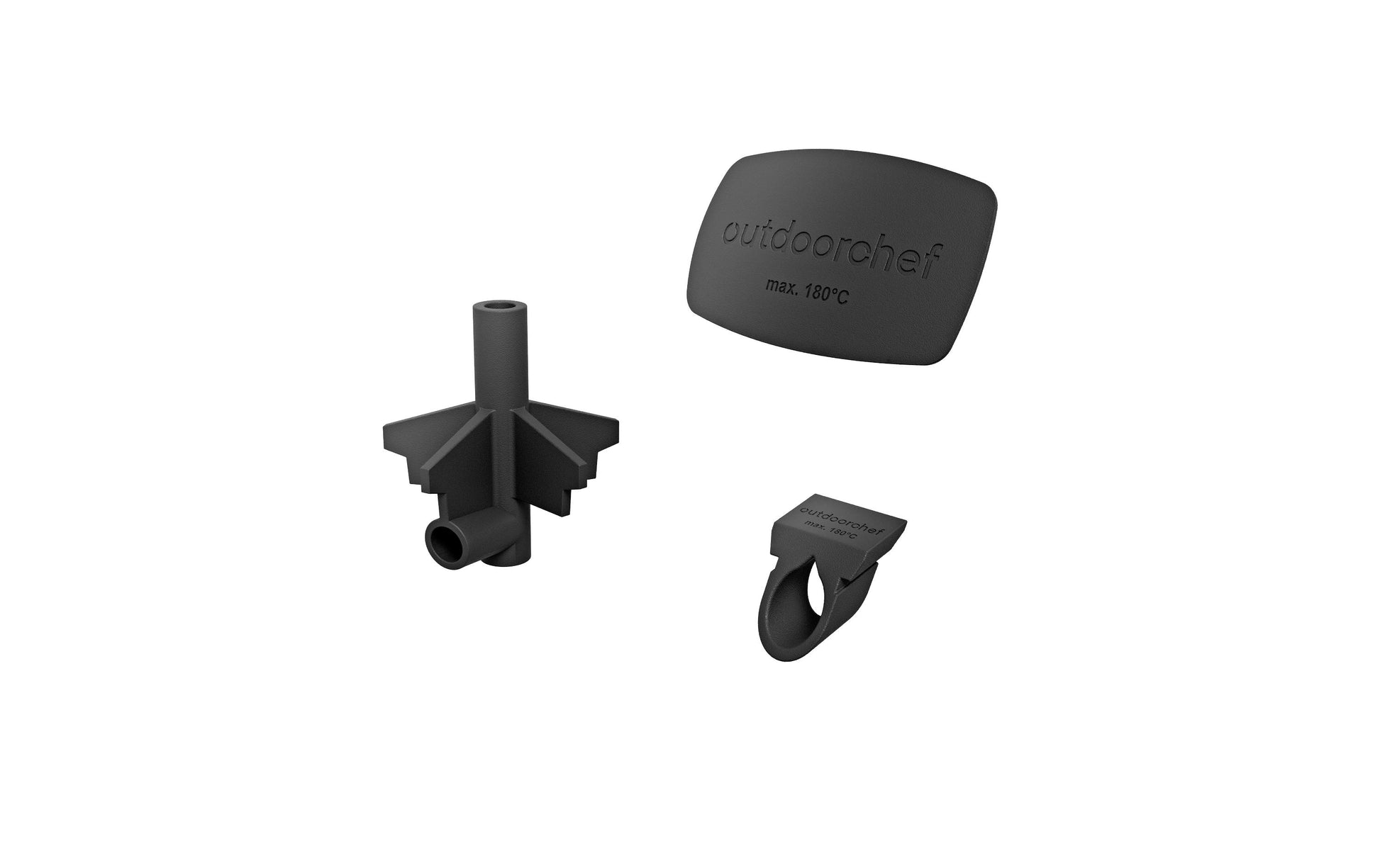 OUTDOORCHEF Raucherkiste – 11,0 × 11,0 × 10,0 cm, Schwarz – für Smoke