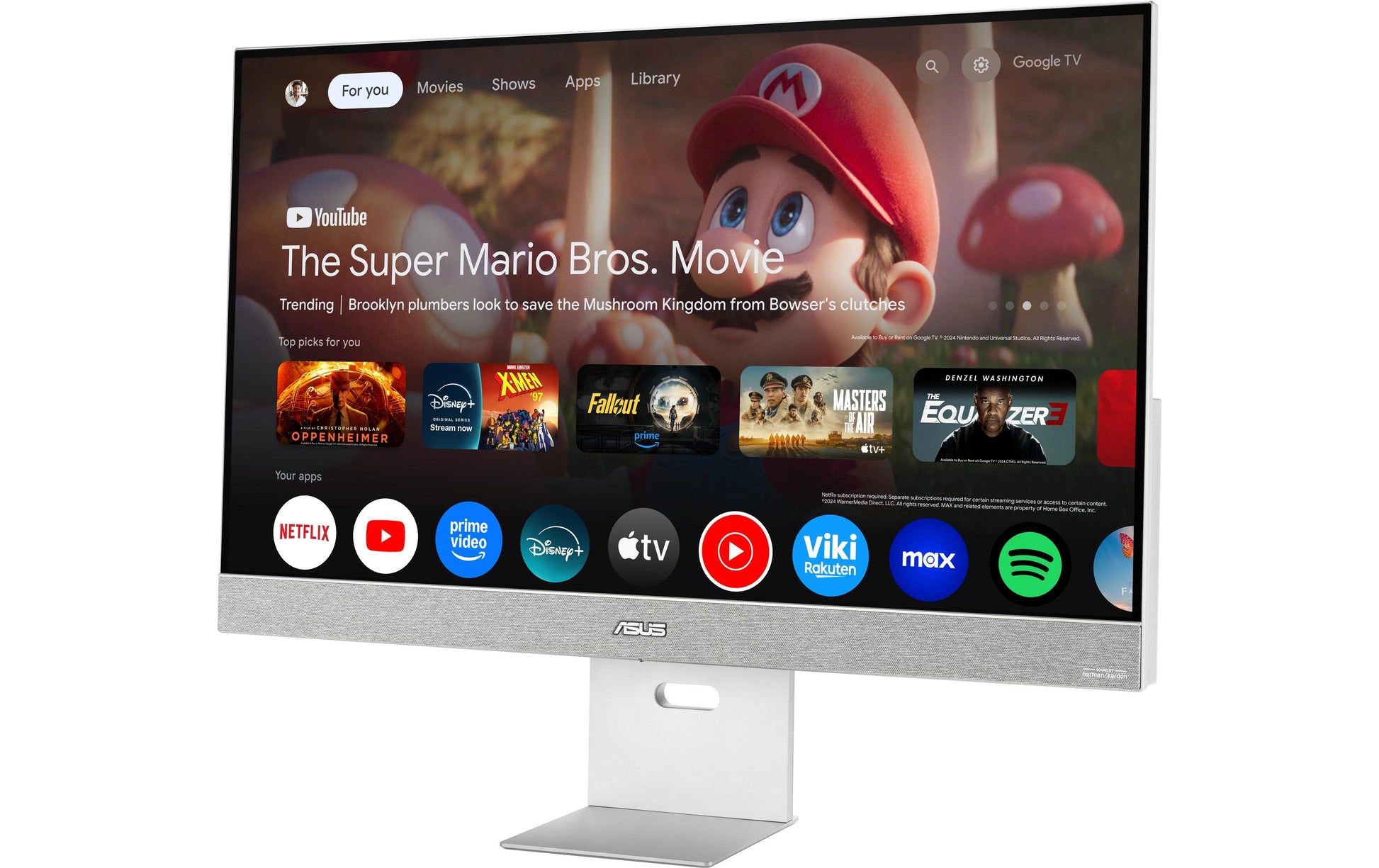 ASUS ZenScreen Smart MS32UC – Monitor, 31,5", 3840 × 2160 (UHD 4K), IPS, Google TV