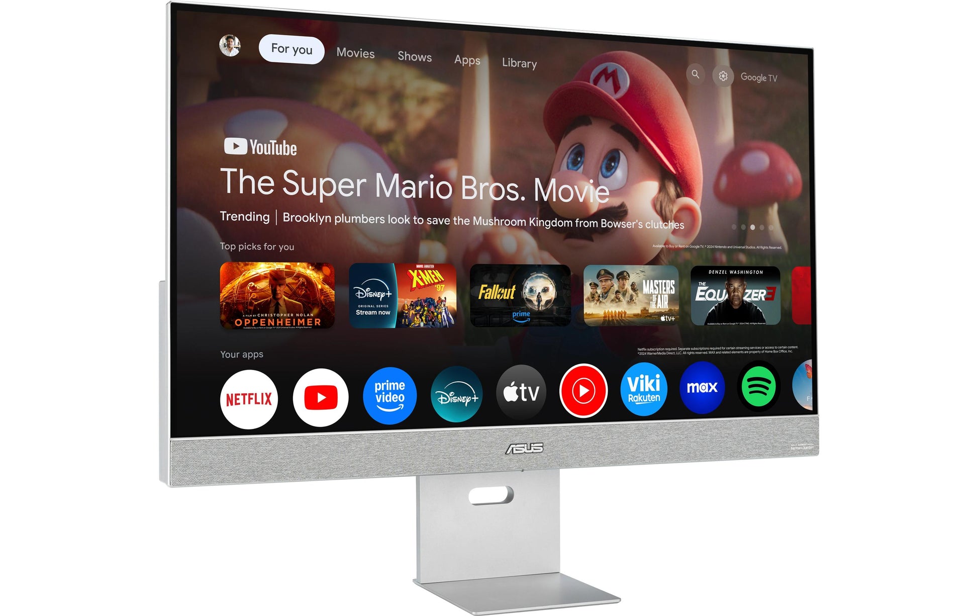 ASUS ZenScreen Smart MS32UC – Monitor, 31,5", 3840 × 2160 (UHD 4K), IPS, Google TV
