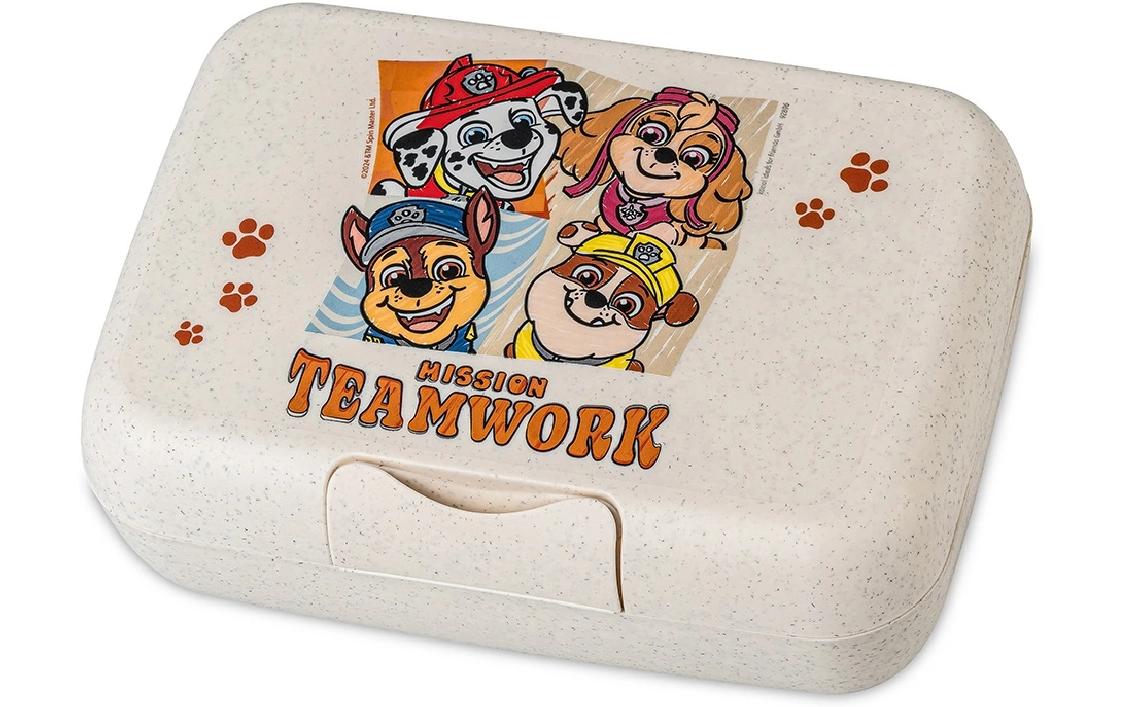 Koziol – Lunchbox 19 × 13,5 × 6,5 cm, Biokunststoff, mehrfarbig, Paw Patrol, mit Trennschale