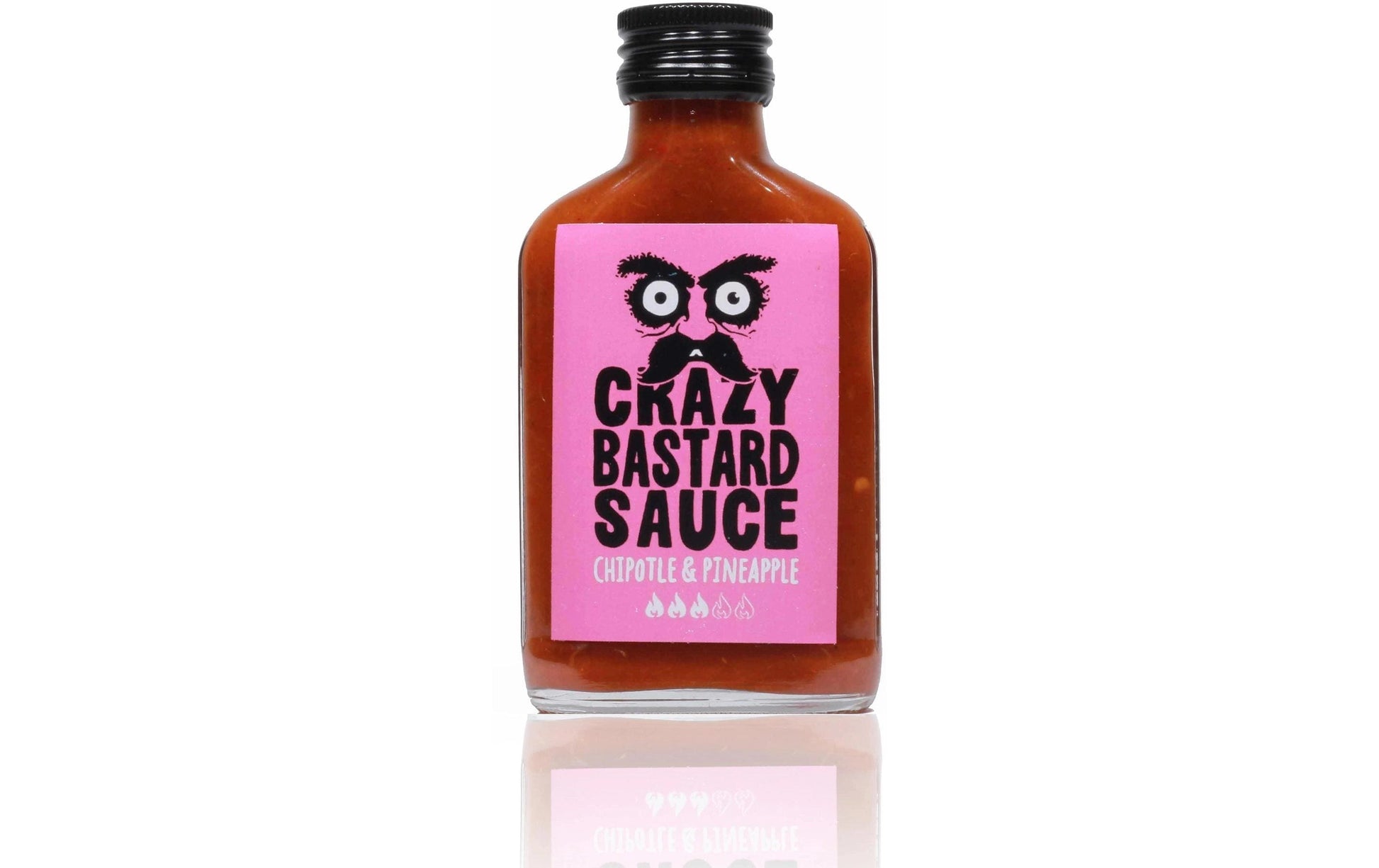 Crazy Bastard Sauce Chilisauce Chipotle & Ananas, vegetarisch – 100 ml
