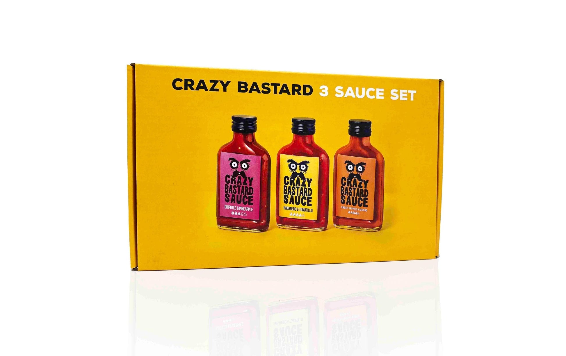 Crazy Bastard Sauce Chilisauce – 3×100 ml