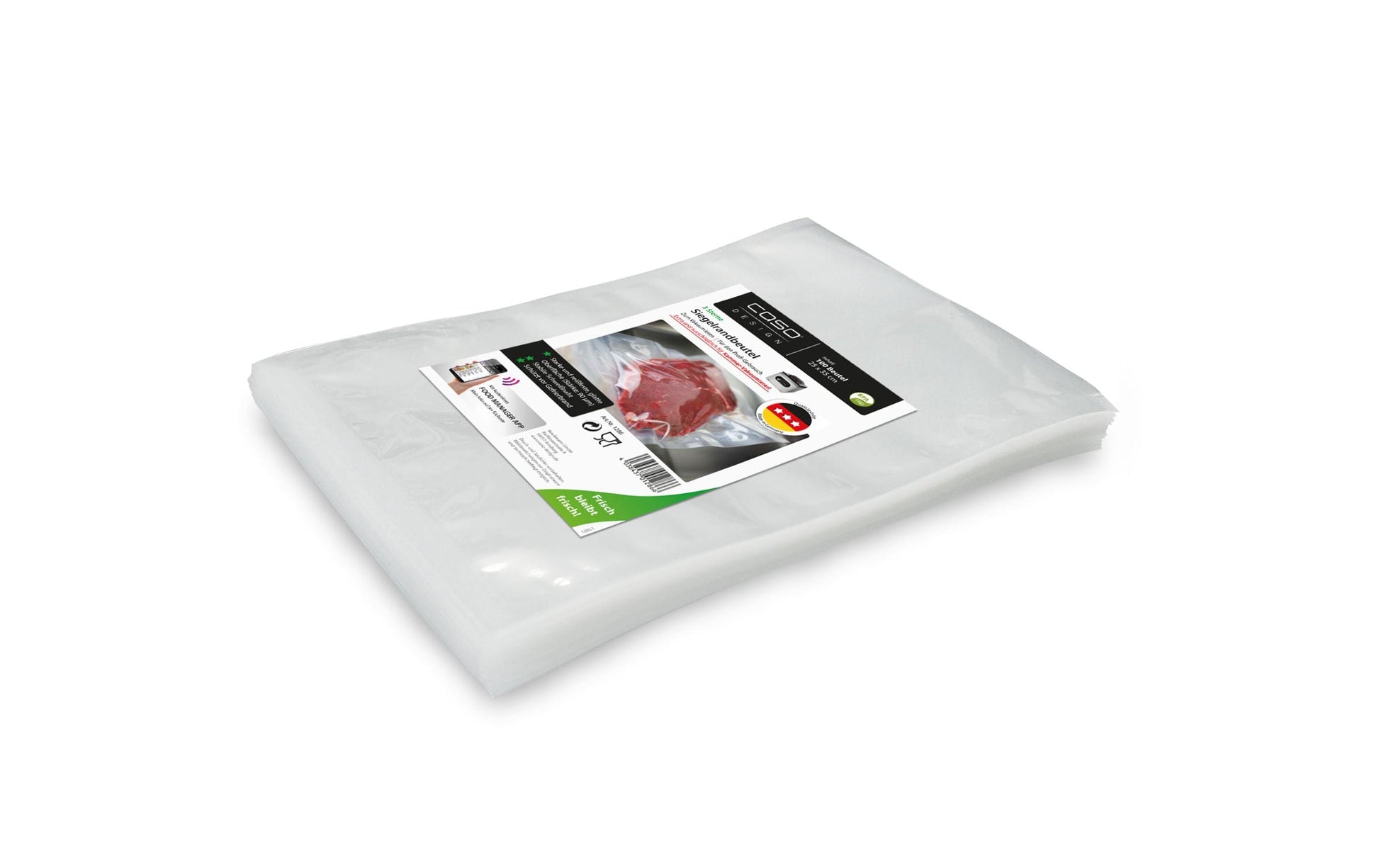 Caso Vakuumierbeutel – Siegelrandbeutel – 25 × 35 cm