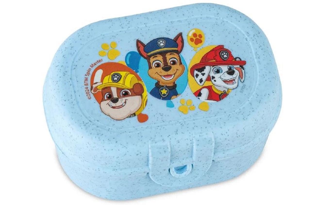 Koziol – Lunchbox 500 ml, 9,6 × 7 × 5,2 cm, Biokunststoff, mehrfarbig/blau