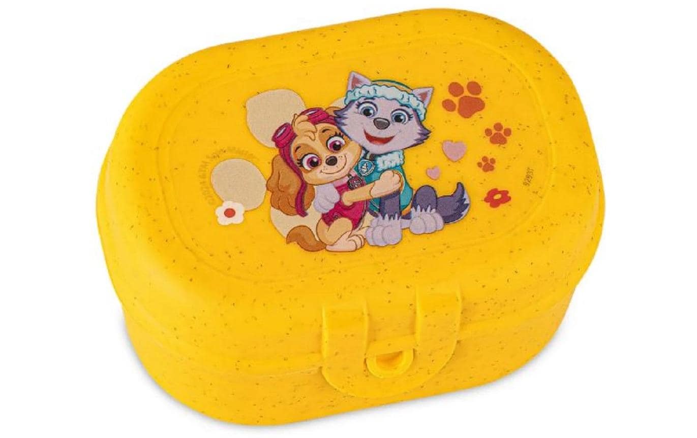 Koziol – Lunchbox 500 ml, 9,6 × 7 × 5,2 cm, Kunststoff (biozirkulär), mehrfarbig/gelb