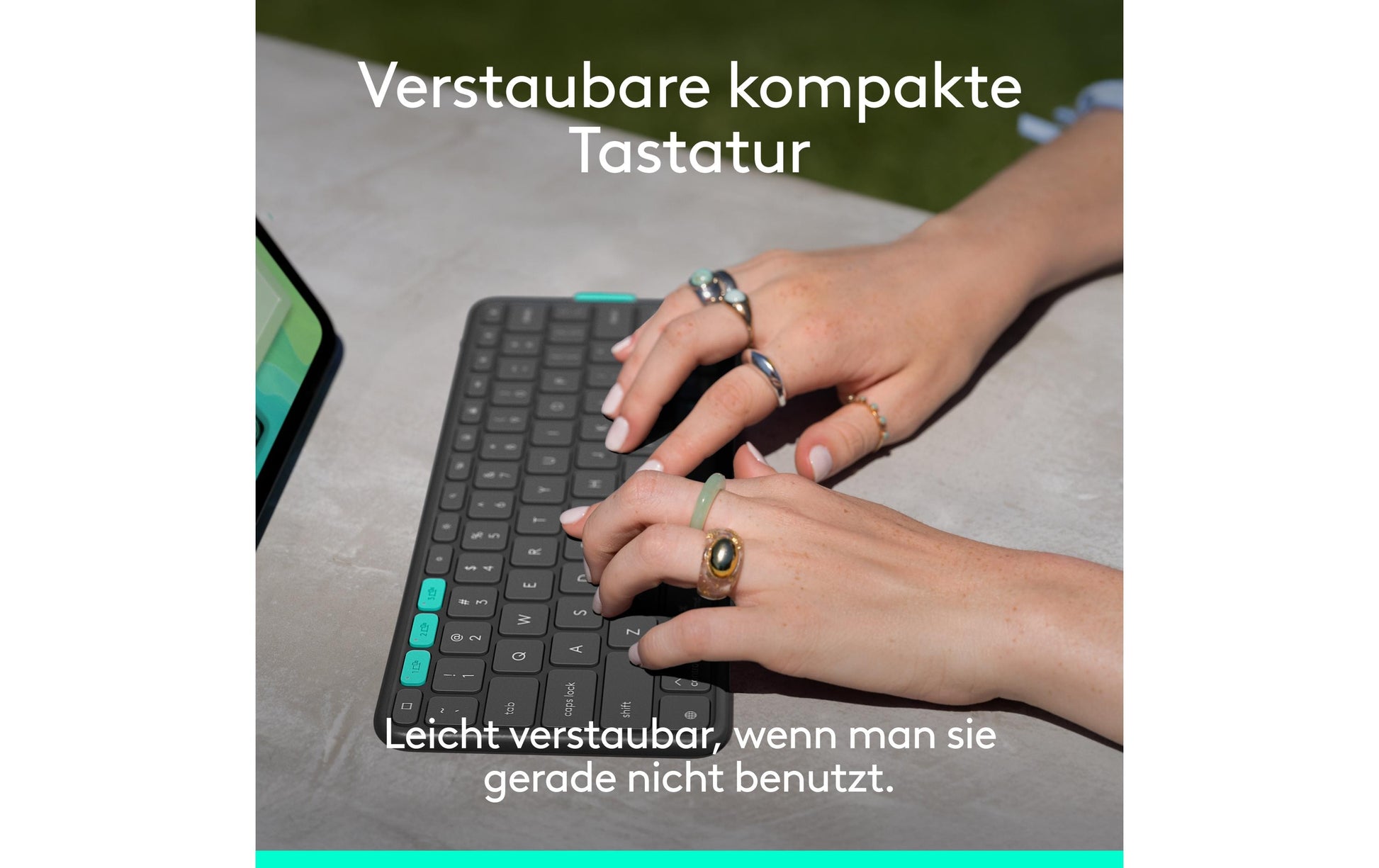 Logitech Tastatur-Case für iPad Pro 13" (M4), iPad Air 13" (M2–M3) – Bluetooth, Beleuchtung – Graphit