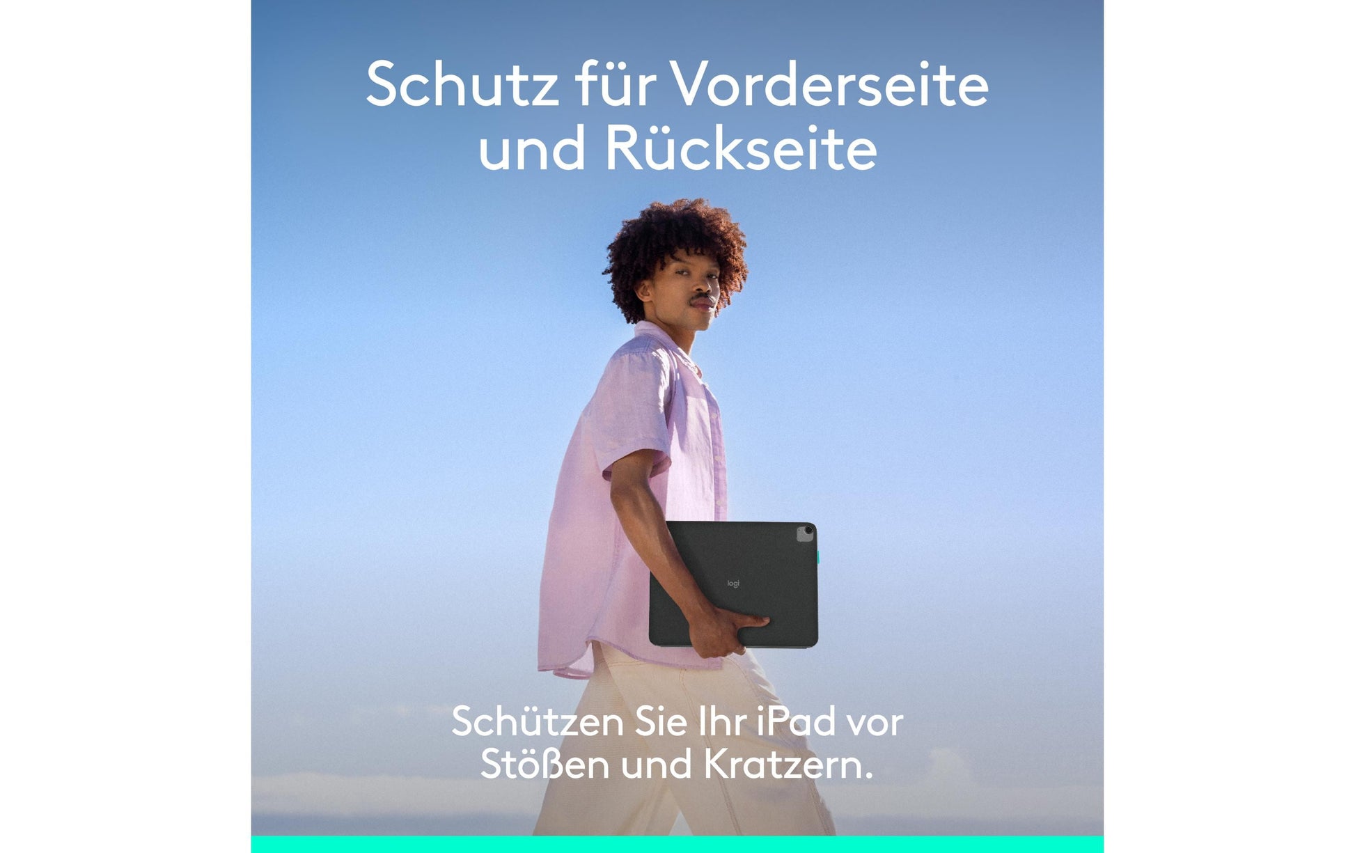Logitech Tastatur-Case für iPad Pro 13" (M4), iPad Air 13" (M2–M3) – Bluetooth, Beleuchtung – Graphit