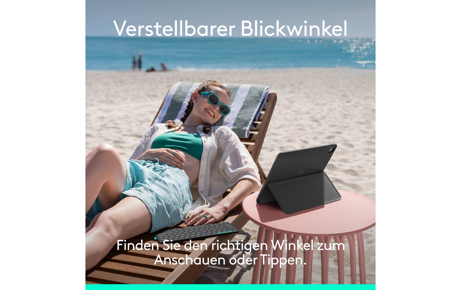 Logitech Tastatur-Case für iPad Pro 13" (M4), iPad Air 13" (M2–M3) – Bluetooth, Beleuchtung – Graphit