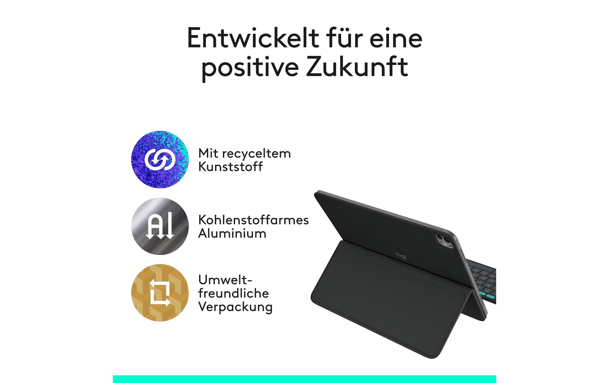 Logitech Tastatur-Case für iPad Pro 13" (M4), iPad Air 13" (M2–M3) – Bluetooth, Beleuchtung – Graphit