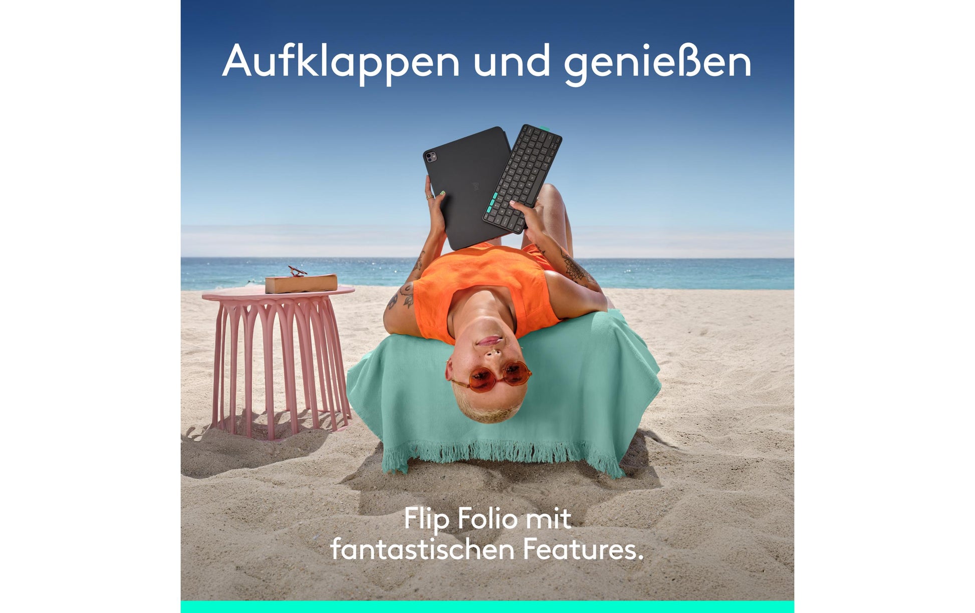 Logitech Tastatur-Case für iPad Pro 13" (M4), iPad Air 13" (M2–M3) – Bluetooth, Beleuchtung – Graphit