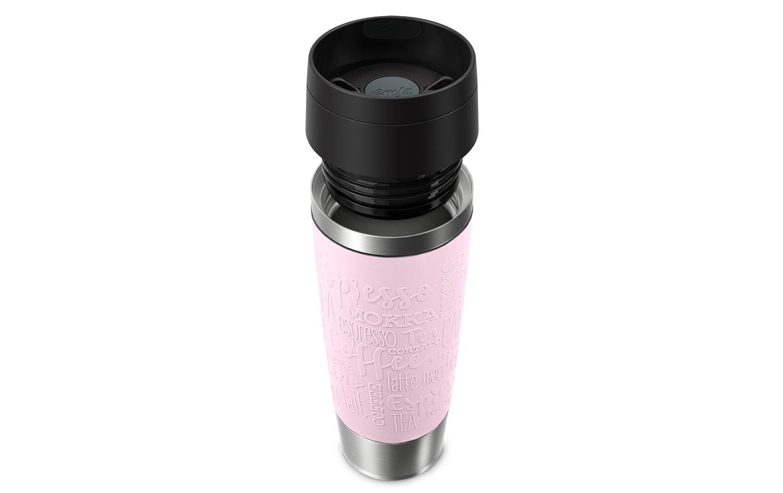 EMSA Thermosbecher Travel Mug Classic – 500 ml, Ø 8,3 cm, H 24,0 cm, Edelstahl, mit Deckel, vakuumisoliert