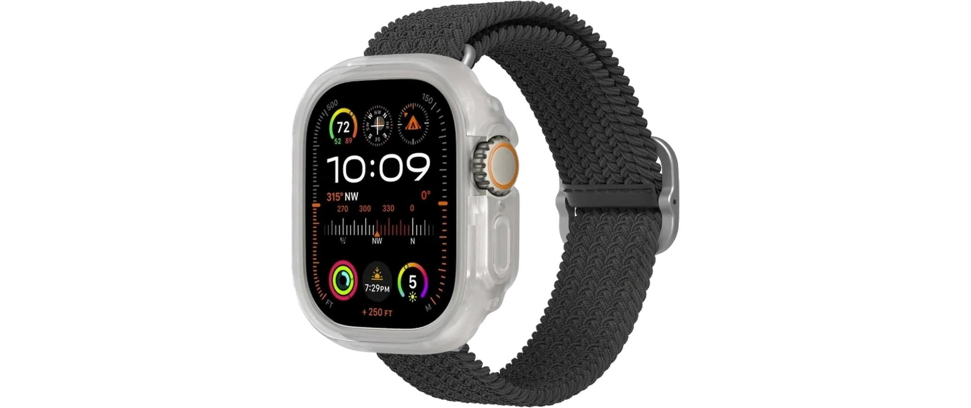 RhinoShield Schutzhülle – für Apple Watch Ultra 2 (49 mm), Transparent, Thermoplastisches Elastomer (TPE)