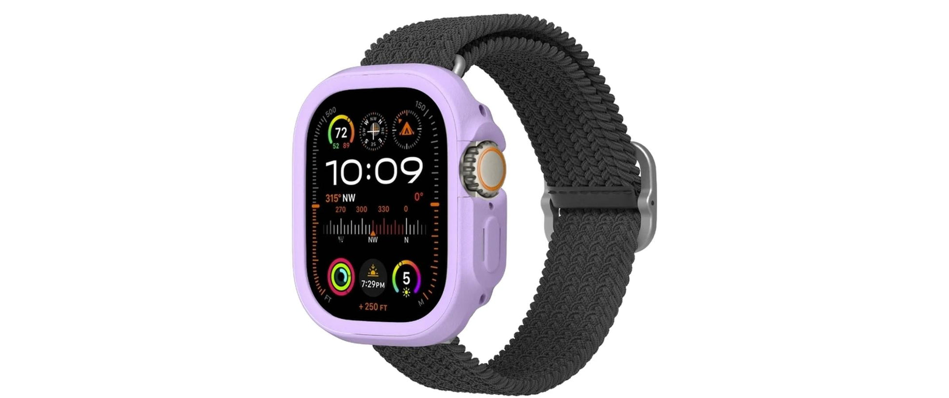 RhinoShield Bumper Case 49 mm – TPE Violett, für Apple Watch Ultra