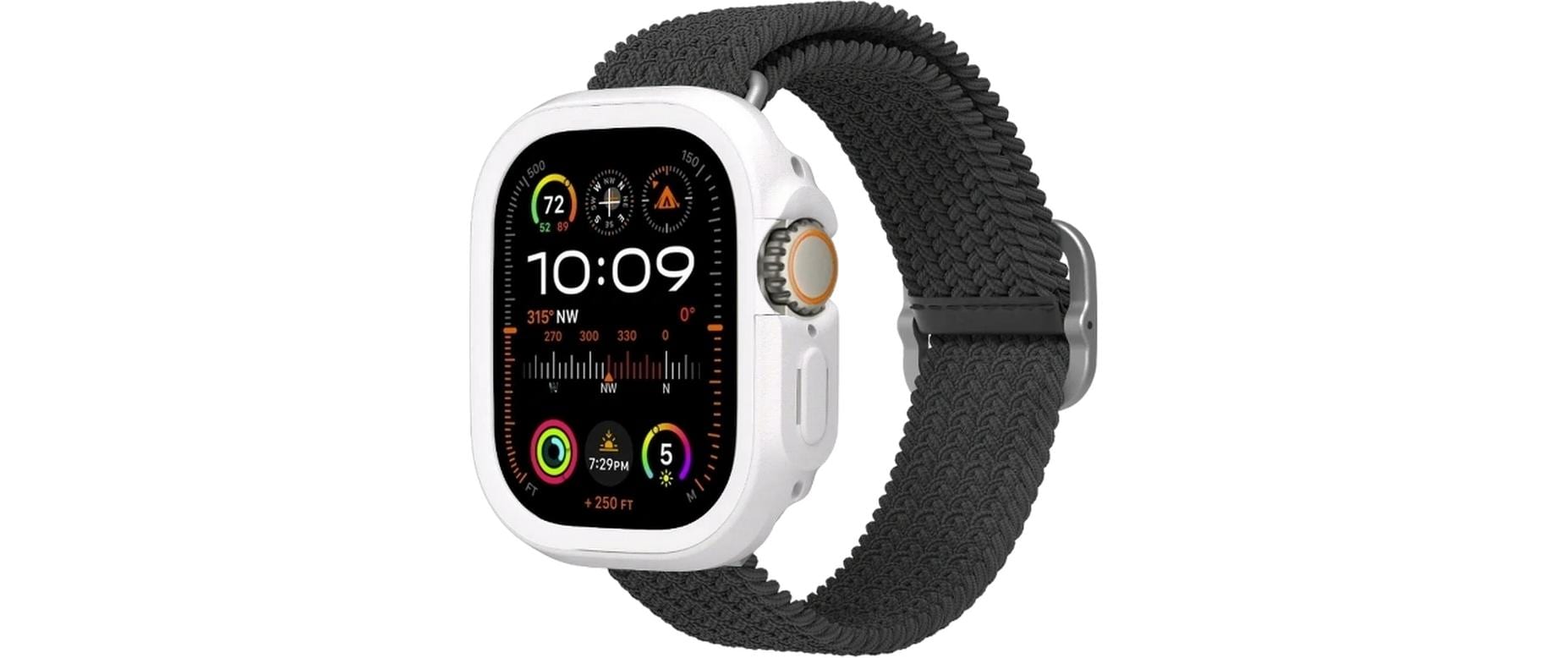 RhinoShield Thermoplastisches Elastomer (TPE), Weiss, für Apple Watch Ultra 3 49 mm