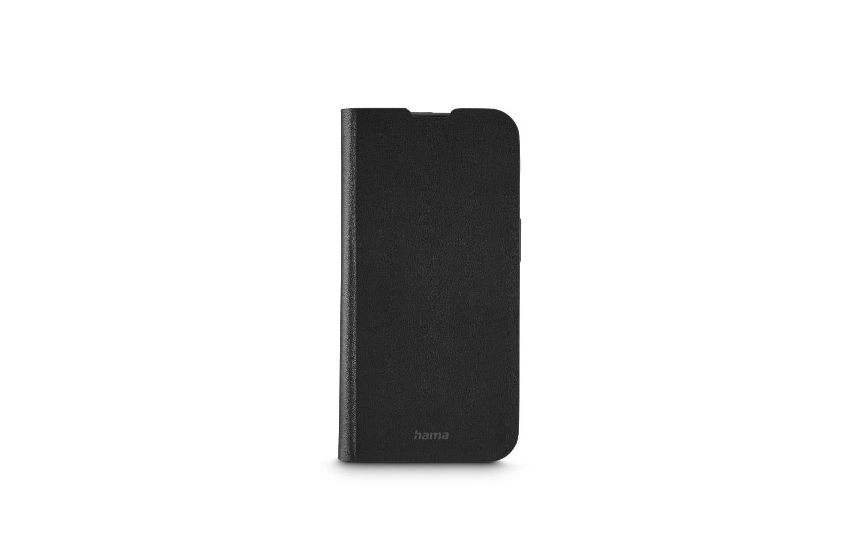 Hama Booklet Eco Premium Folio – für Apple iPhone 16 Pro, mit Ständer, 1 Kartenfach, PU+TPU, Schwarz