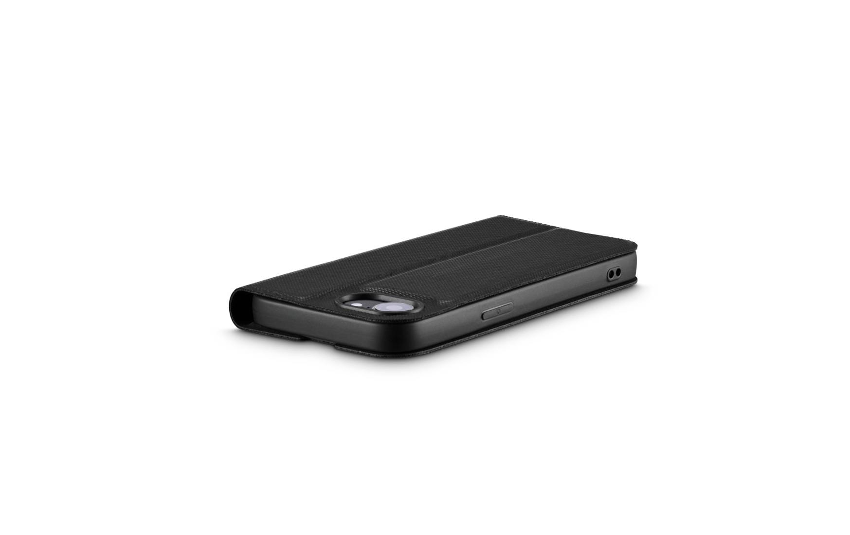 Hama Daily Protect Wallethülle – für Apple iPhone 16e, mit Ständer, 2 Kartenfächer, PU+TPU, Schwarz