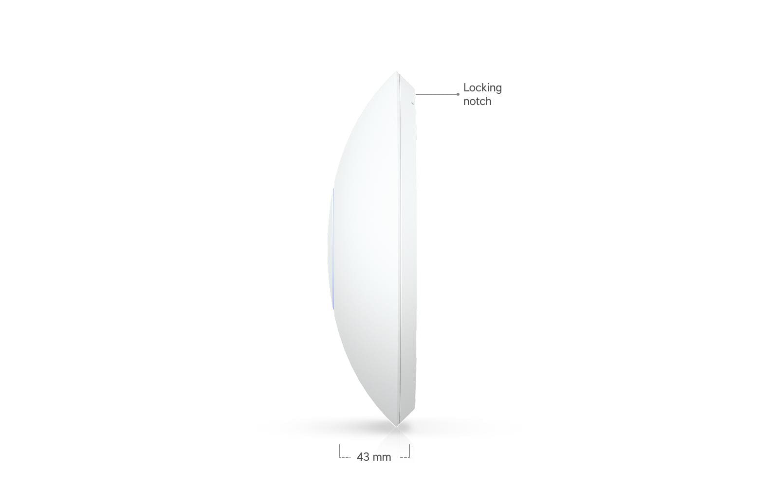 Ubiquiti Access Point, Wi‑Fi 7, Dual‑Band (2,4/5 GHz), bis 7300 Mbit/s, PoE, 1x RJ‑45 (1G/2,5G), Decke/Wand