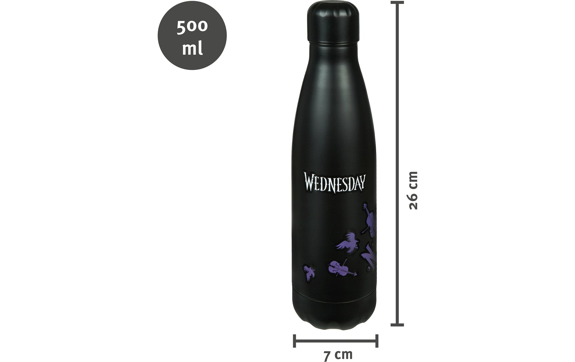 Undercover Isolierflasche 500 ml – doppelwandig, Aluminium, für Kinder