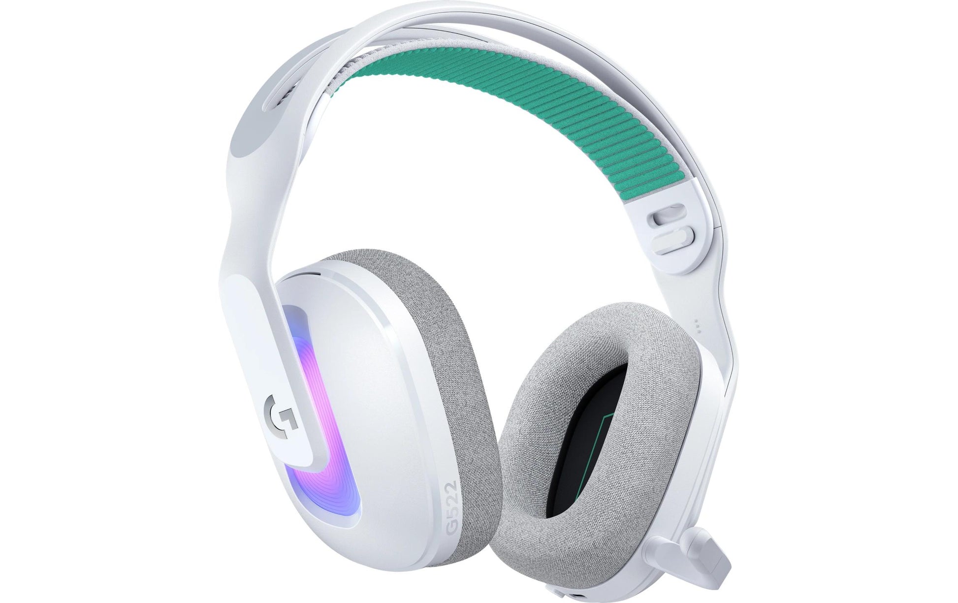 Logitech G G522 LIGHTSPEED Gaming-Headset – Over-Ear, Kabel + BT, mit USB-A-Dongle, Weiss, BT 5.3