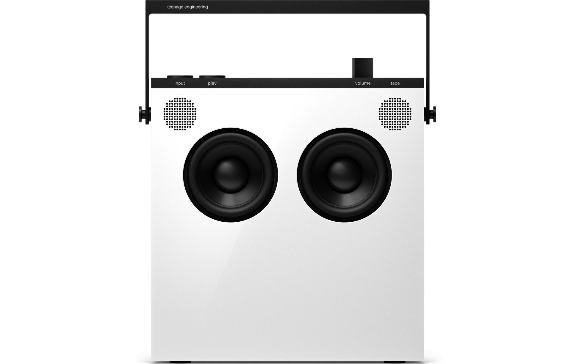 Teenage Engineering OB-4 – Radio-/Internet-Radio-Lautsprecher – FM, Bluetooth, 3,5 mm Klinke, Weiss