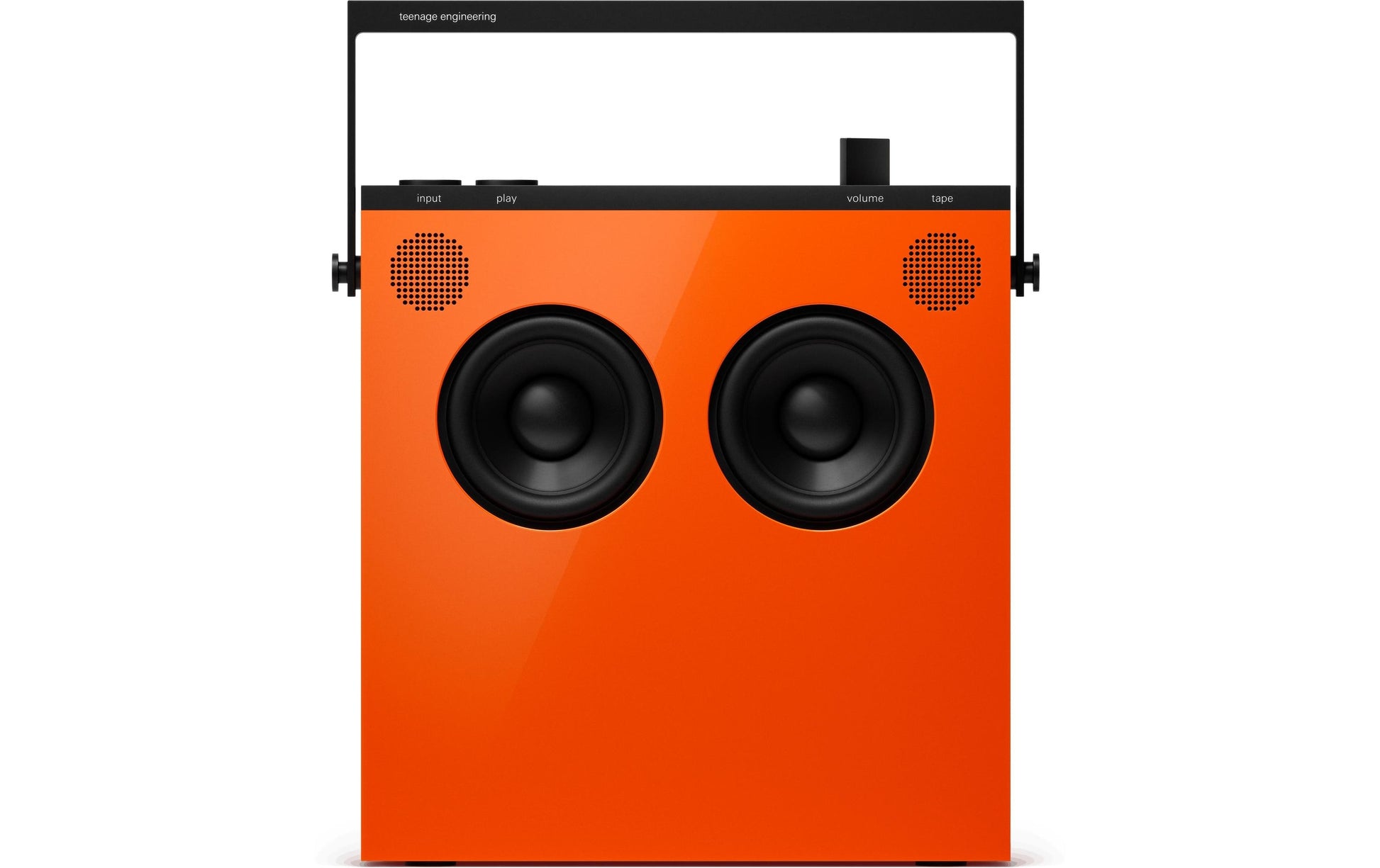 Teenage Engineering OB-4 – Radio-/Internet-Radio-Lautsprecher – FM, Akkubetrieb, 3,5 mm Klinke, Orange