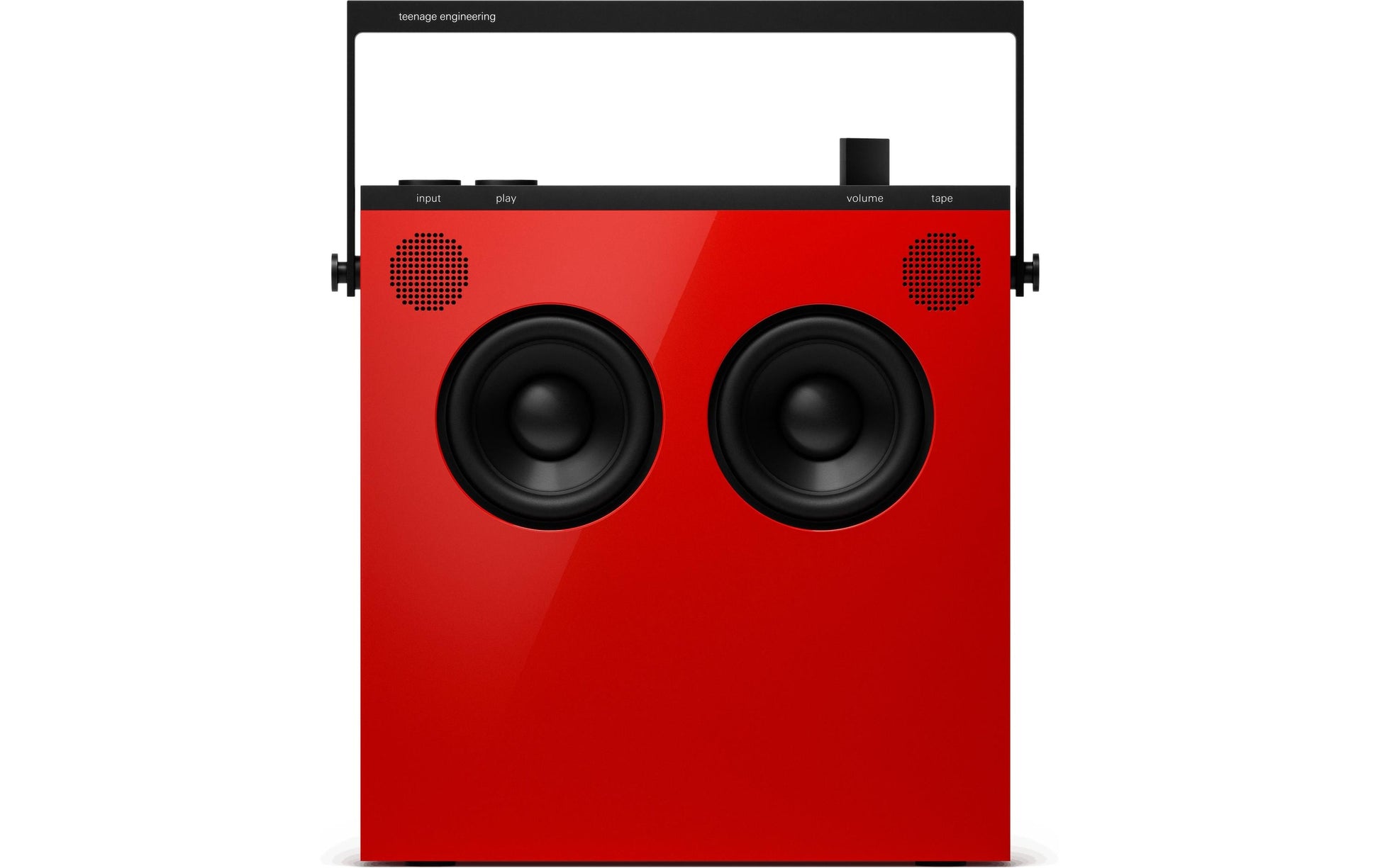 Teenage Engineering OB-4 – Radio-/Internet-Radio-Lautsprecher – FM, Bluetooth, Akkubetrieb, Rot