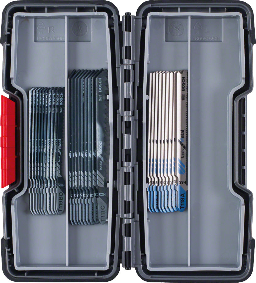 Bosch Professionelles Stichsägeblatt-Set – für Holz & Metall – 30-teilig