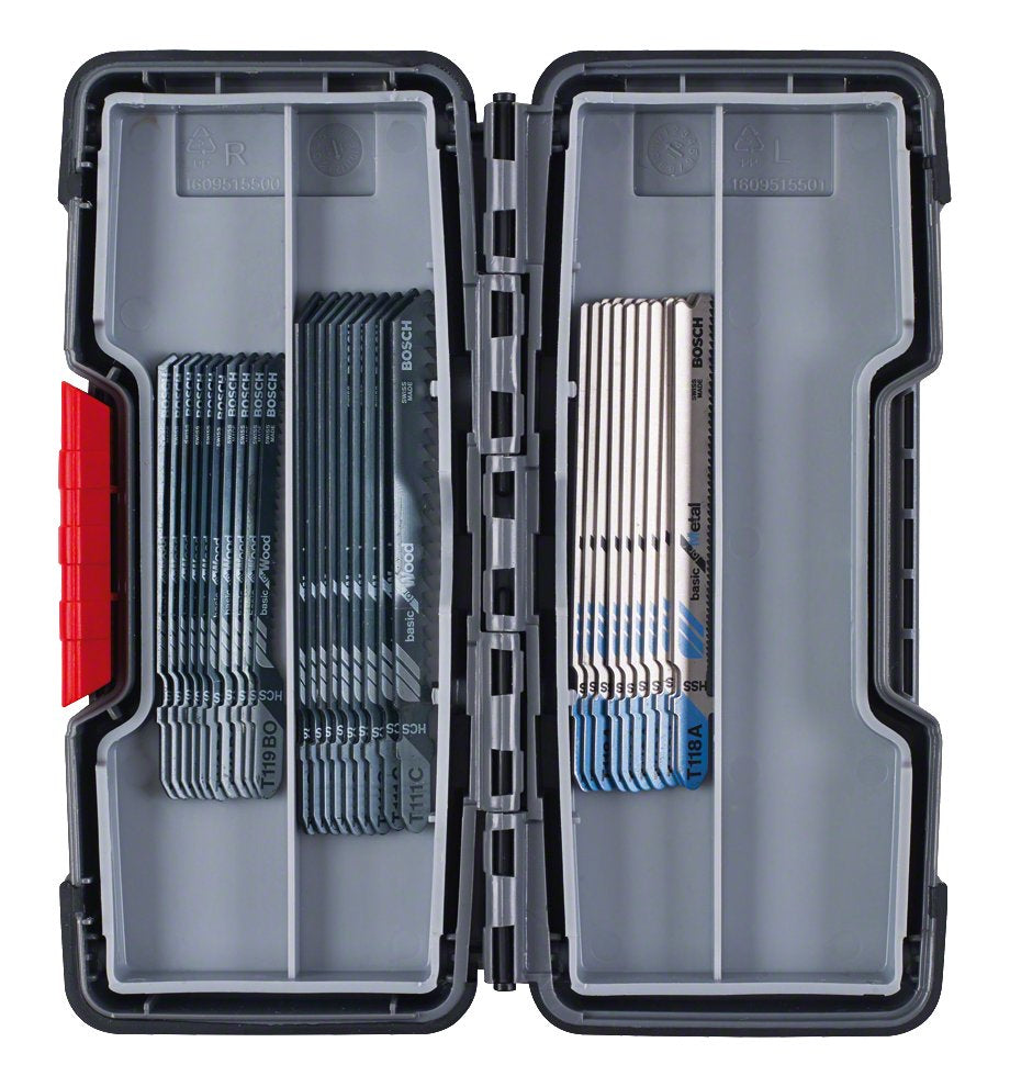Bosch Professionelles Stichsägeblatt-Set – für Holz & Metall – 30-teilig