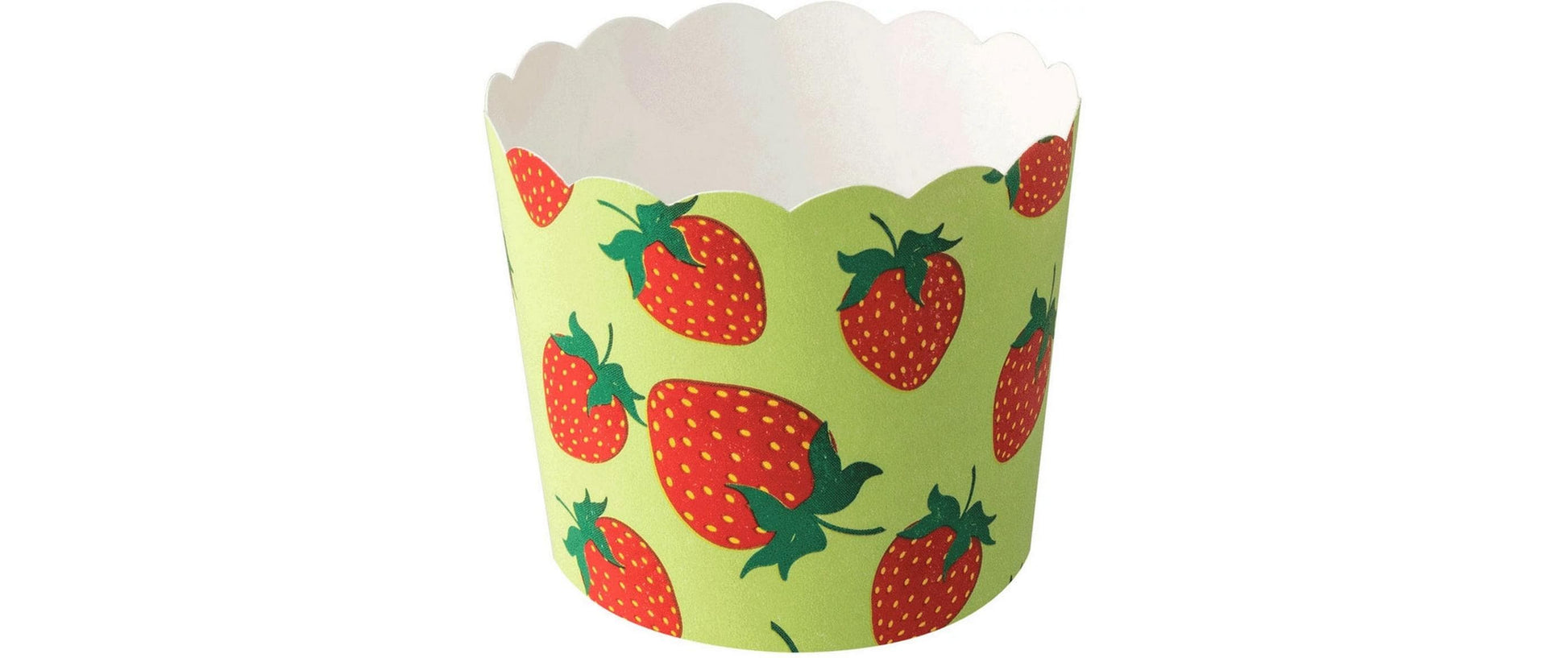 Demmler Back-/Muffinbecher Erdbeere, Papier/Karton, rund – 125 ml, Ø 5,6 cm – FSC – 12 Stk.