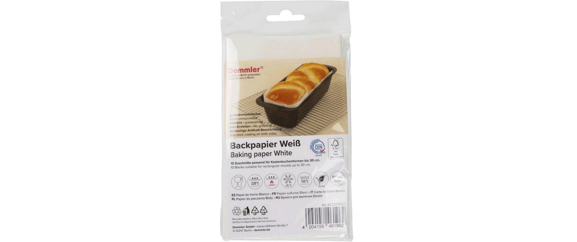 Demmler Backpapier 42 × 23 cm, 10 Stk.