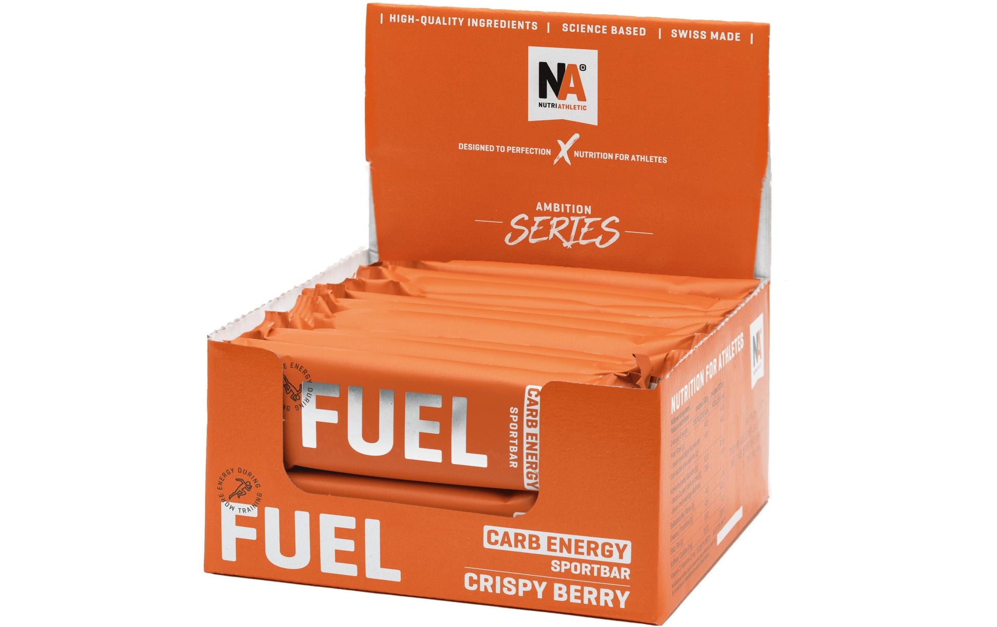 NUTRIATHLETIC NA FUEL BAR Carb Energy – Beeren – 20 × 40 g