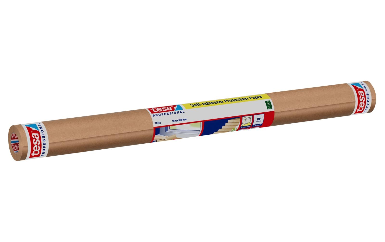 TESA Abdeckfolie mit Band – 600 mm × 10 m