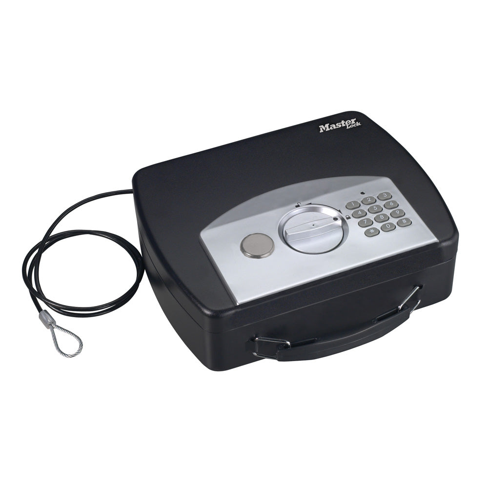 Master Lock Dokumentenkassette P008EML – Elektronikschloss – 2,2 l – Schwarz