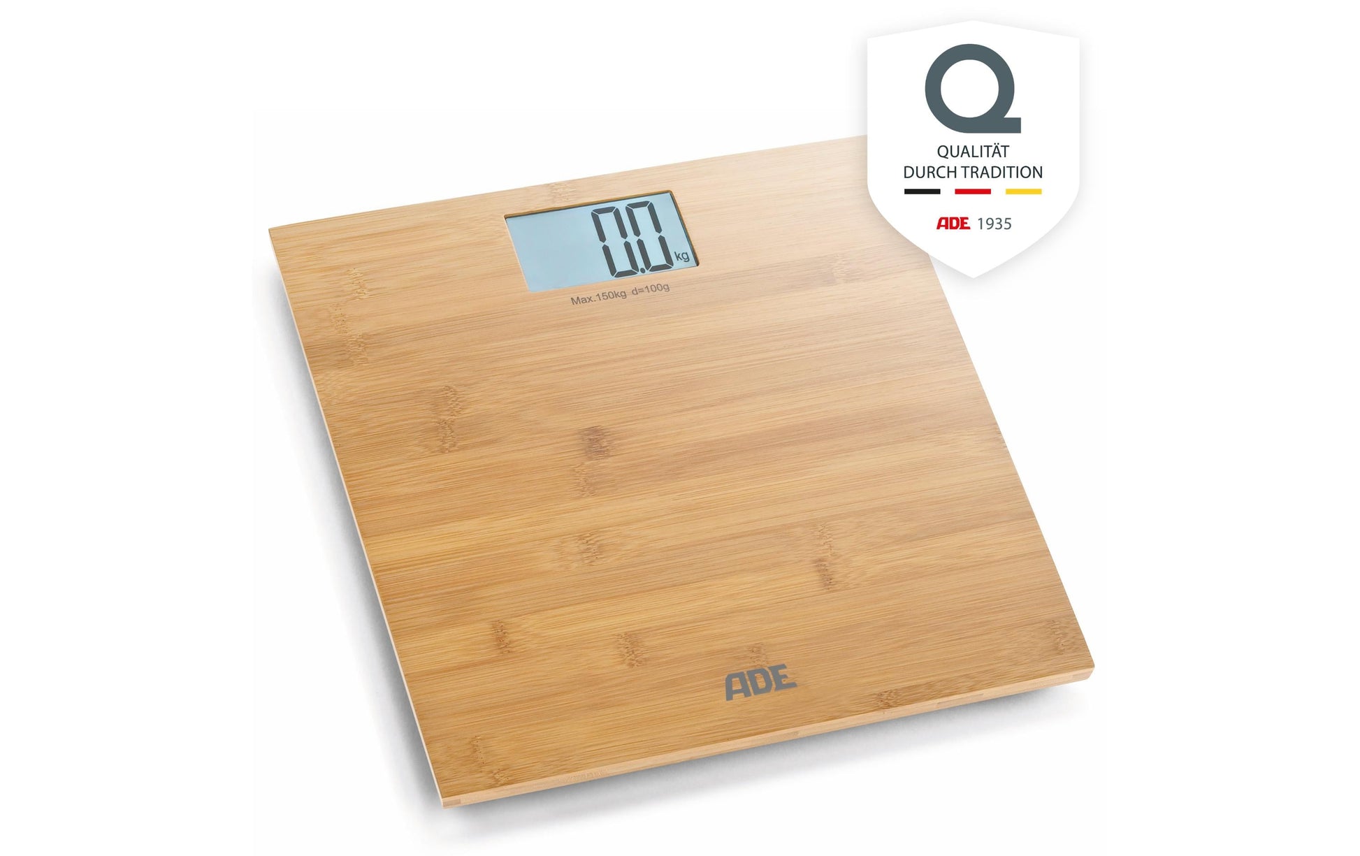 ADE Digitale Personenwaage Martina – 150 kg – Bambus
