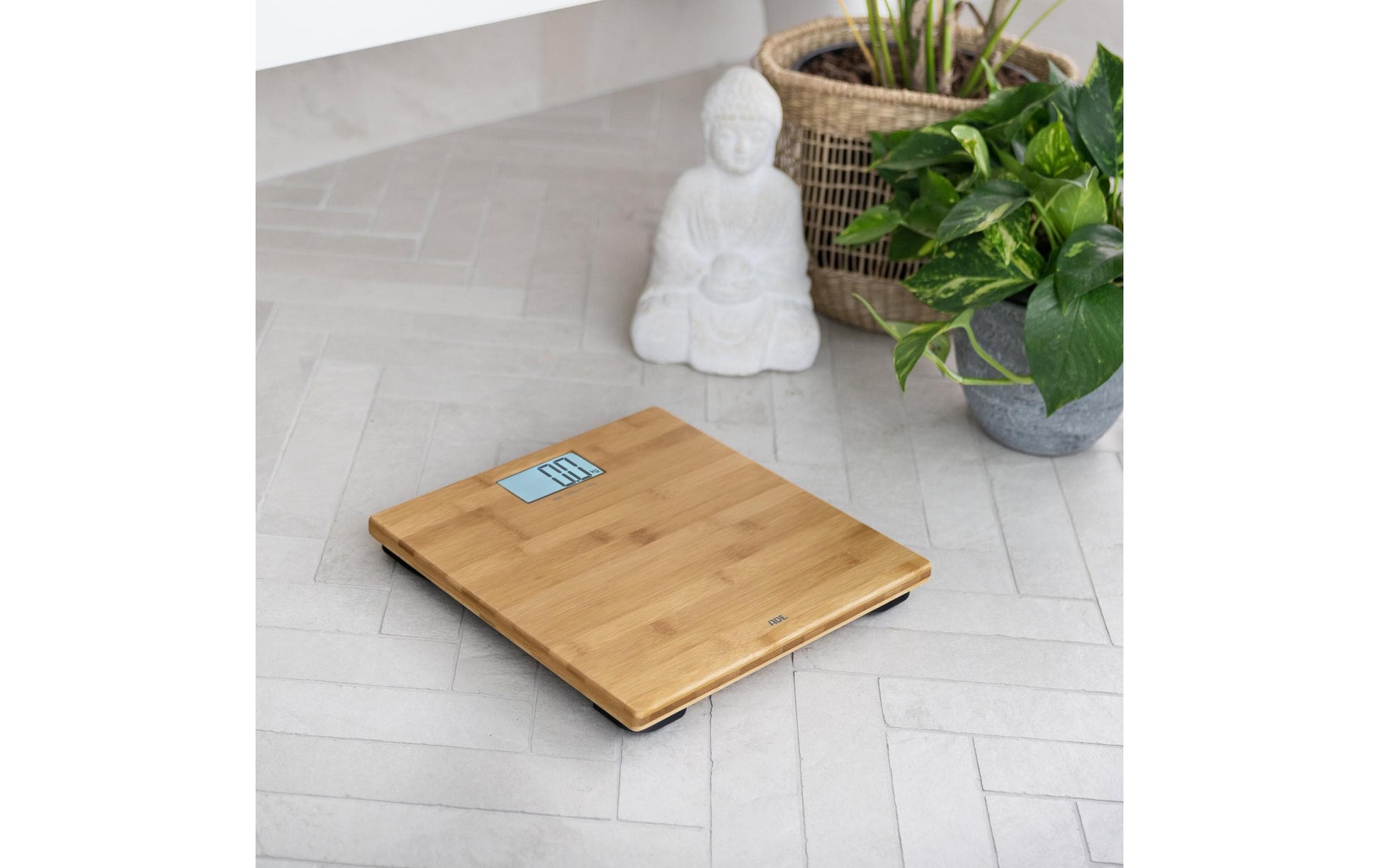 ADE Digitale Personenwaage Martina – 150 kg – Bambus