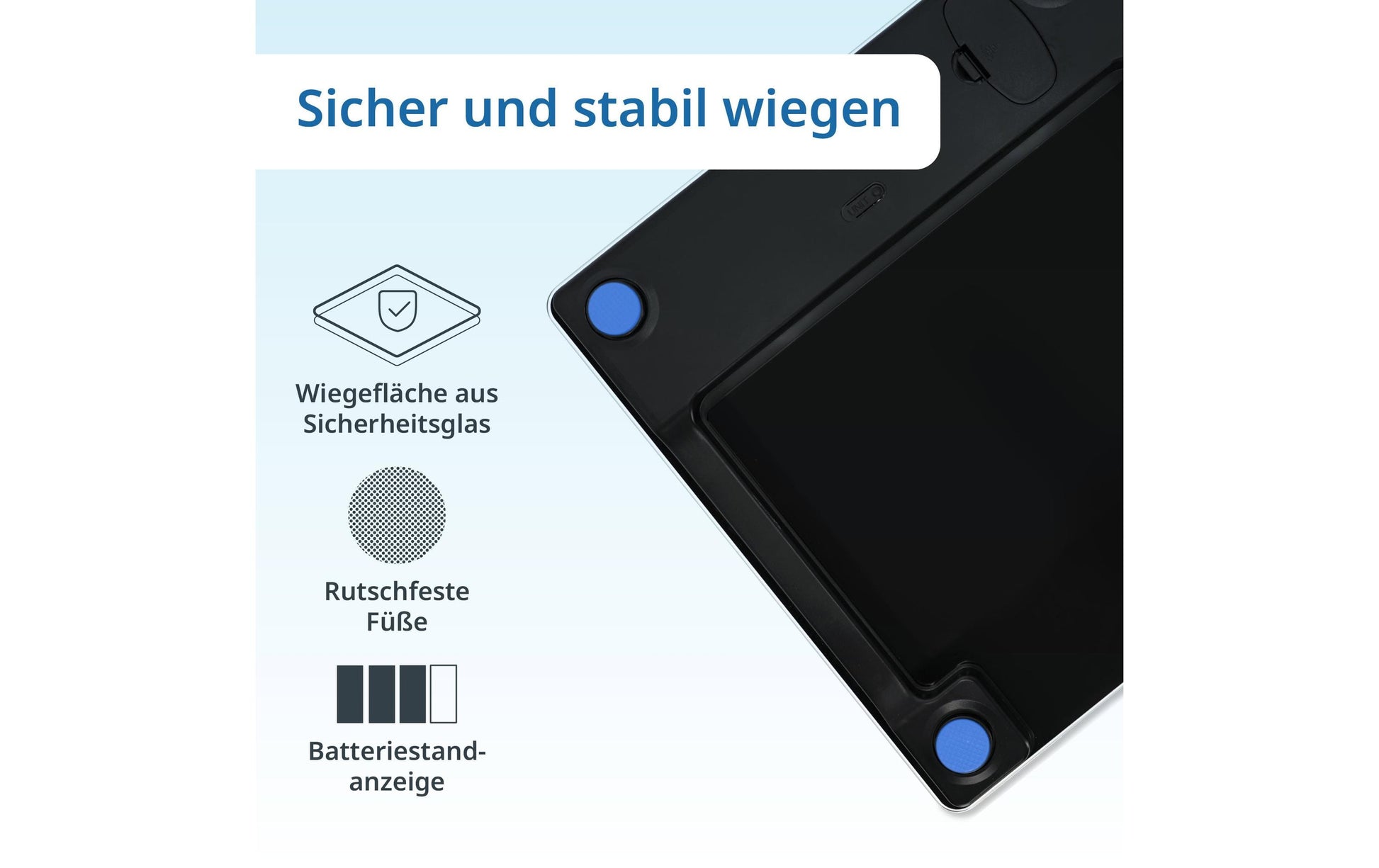 ADE Digitale Personenwaage Amina – Glas – 180 kg