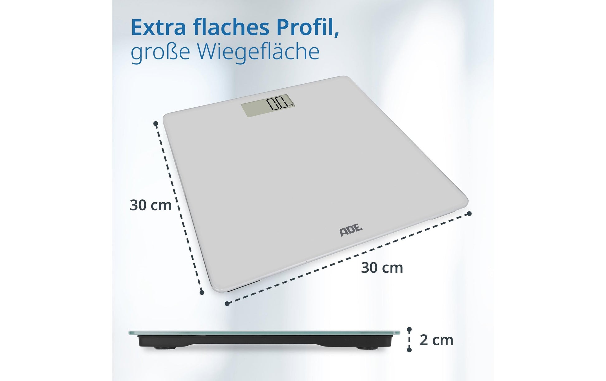 ADE Digitale Personenwaage Amina – Glas – 180 kg