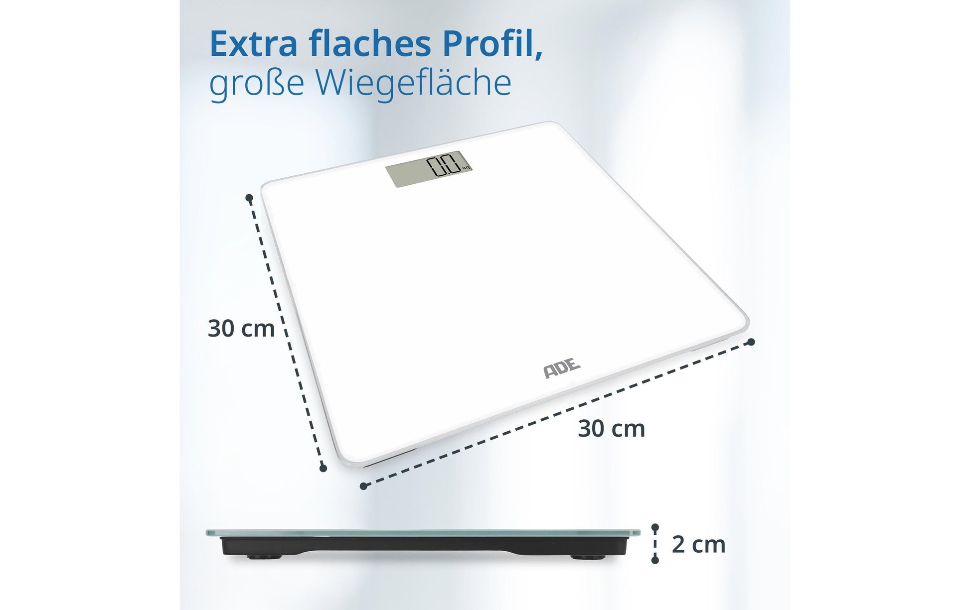 ADE Digitale Personenwaage Amina – Glas – 180 kg