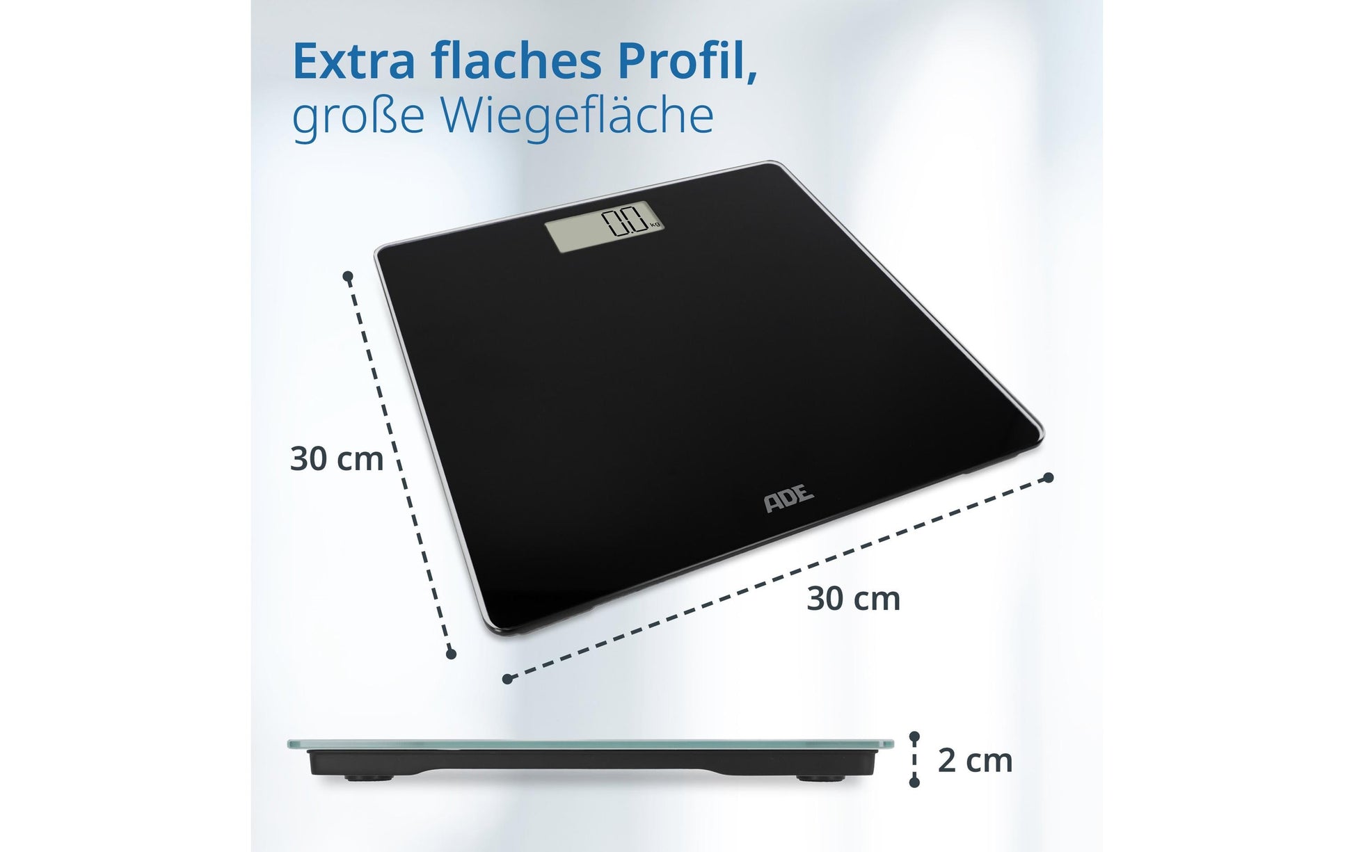 ADE Digitale Personenwaage Amina – Glas – 180 kg