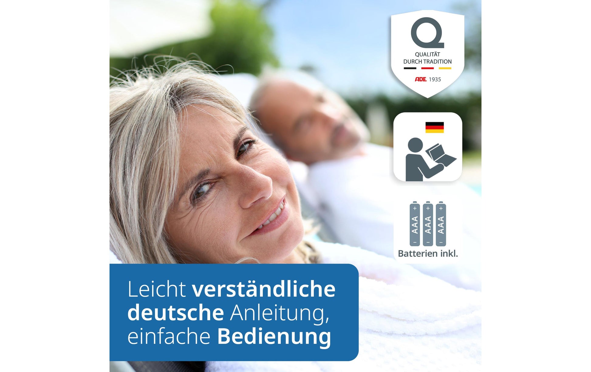 ADE Digitale Personenwaage Allegra – weiss