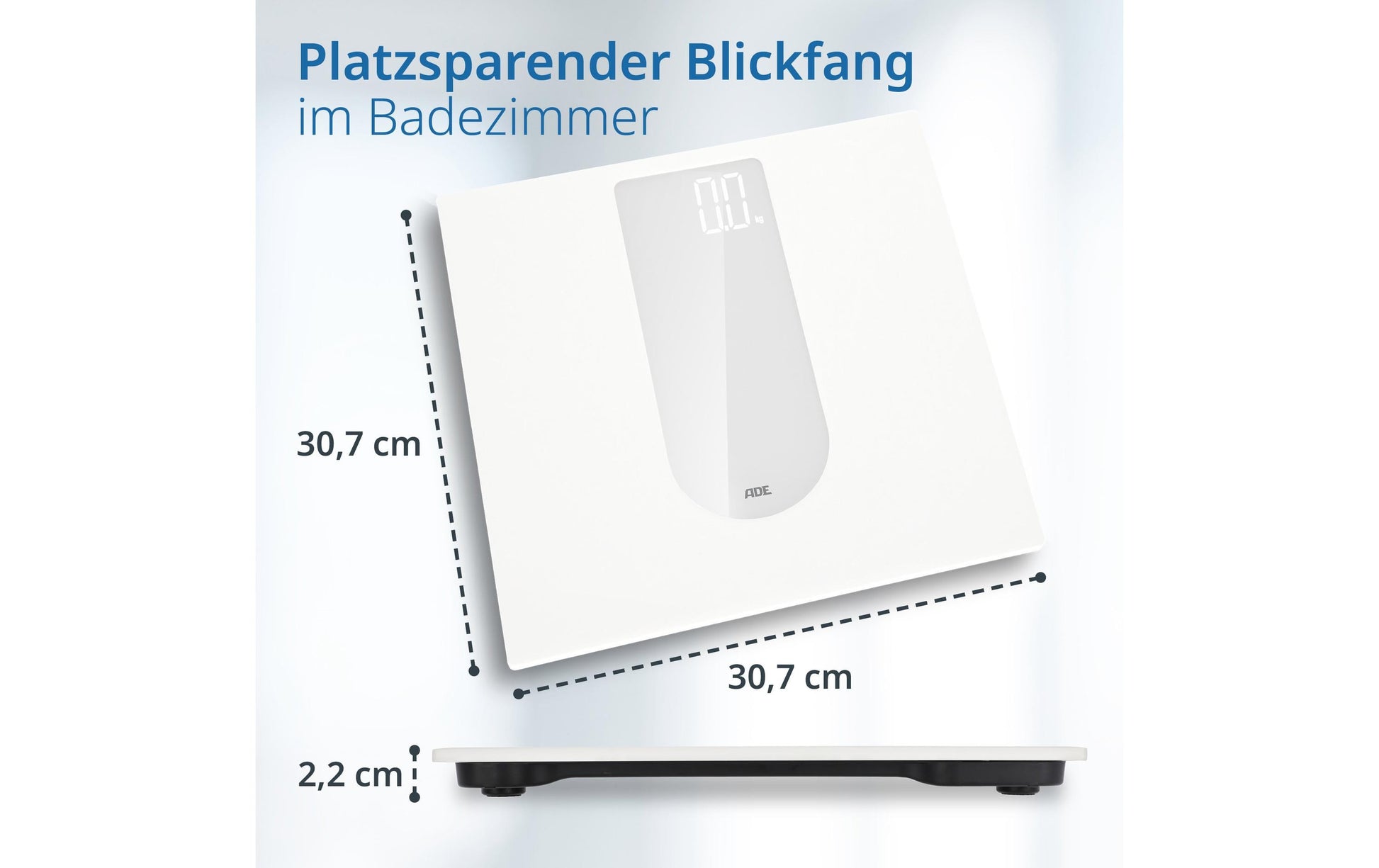 ADE Digitale Personenwaage Allegra – weiss