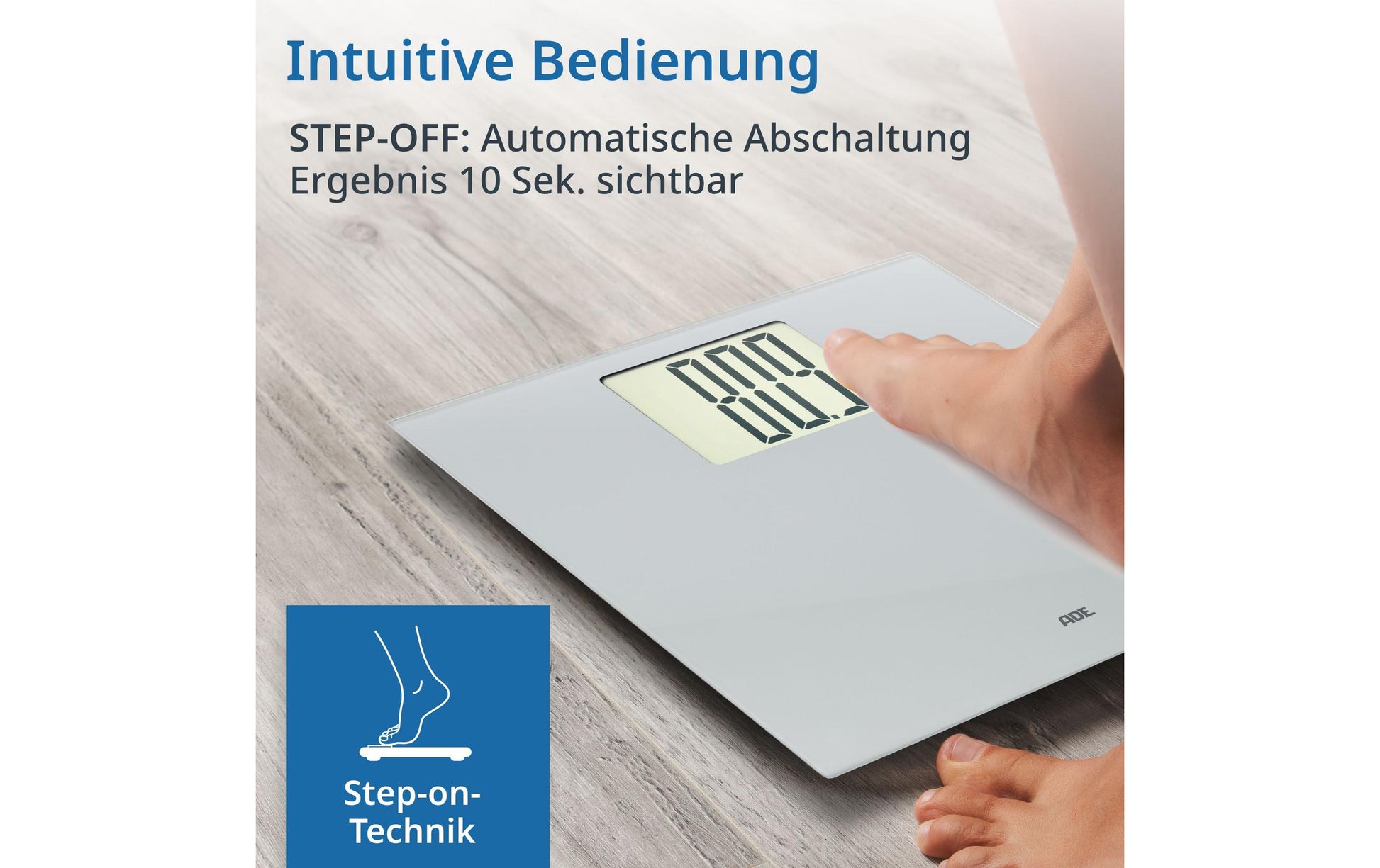 ADE Digitale Personenwaage Katharina – 200 kg – silber