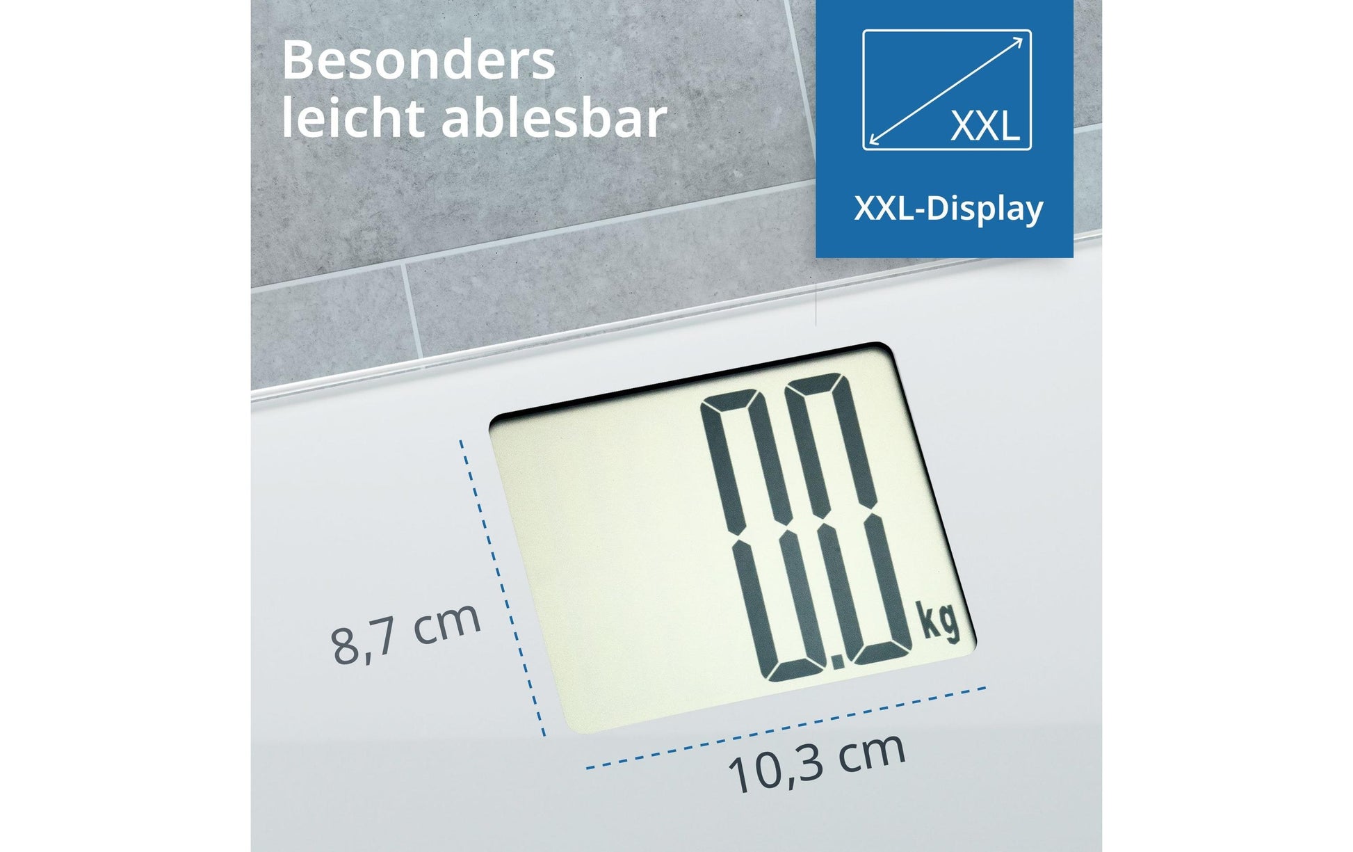 ADE Digitale Personenwaage Katharina – 200 kg – silber