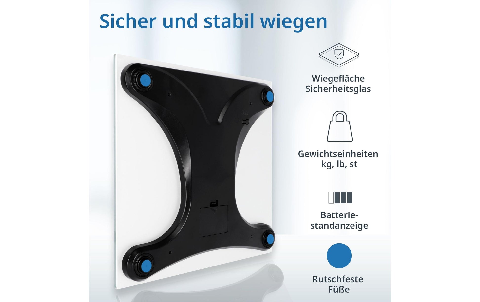 ADE Paketwaage Katharina BE1723-1 – Tragkraft 200 kg, Teilung 100 g, Wiegefläche 30 × 30 cm, Batterie