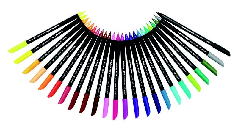 Edding 1200 Faserschreiber – Rundspitze, 1 mm, 10er Set