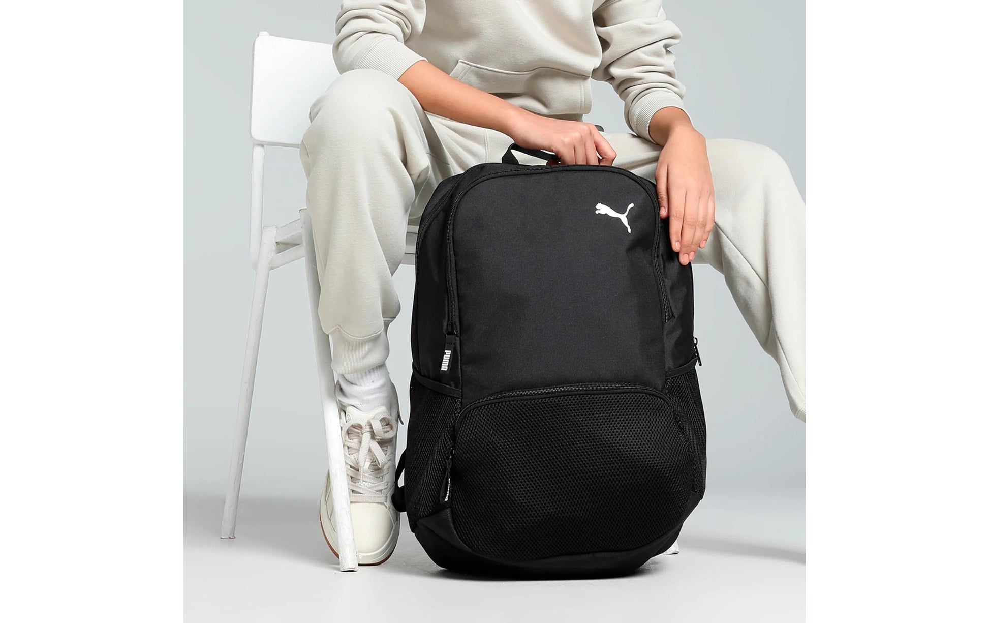 PUMA Sportrucksack teamGOAL Premium – 37 l, mit Notebook-Fach, rPET-Polyester – Schwarz, 420 × 530 × 180 mm