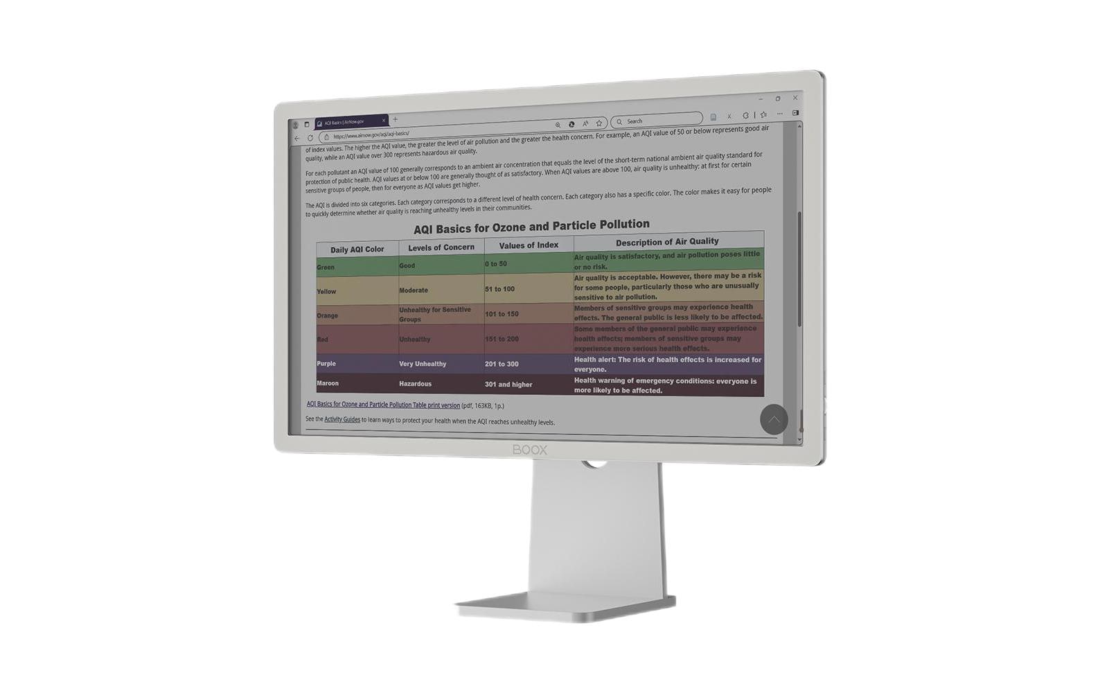 Onyx Mira Pro (Color) – Monitor, 25,3", 3200 × 1800, ePaper, Touch, HDMI, Lautsprecher, Grau