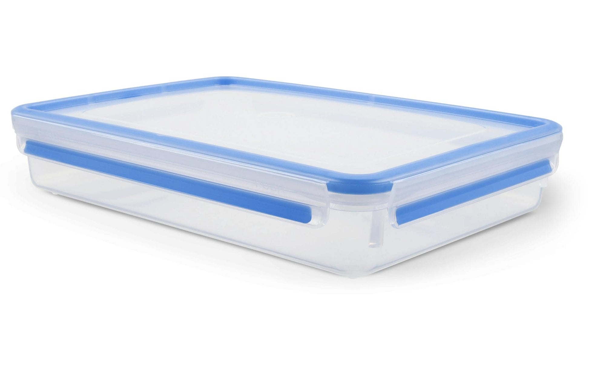 EMSA Vorratsdose 2,6 l, 22,5 × 32,5 × 6,2 cm, Polypropylen (PP), transparent/blau