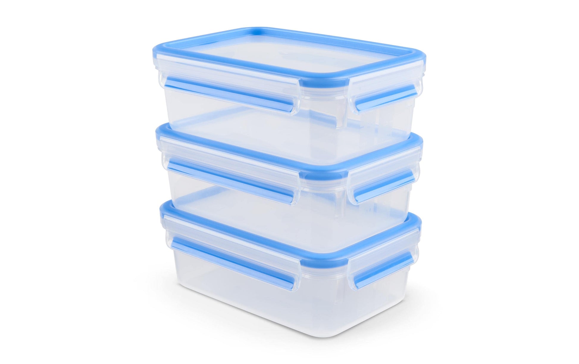 EMSA Vorratsdose 1 l, 19,5 × 13,5 × 7 cm, Polypropylen (PP), transparent/blau