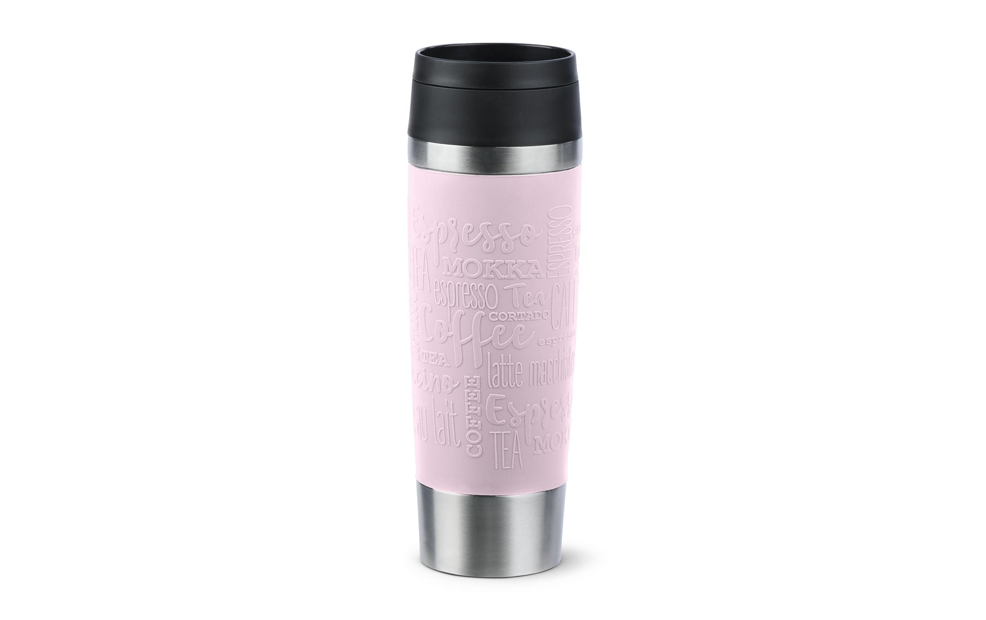EMSA Thermosbecher Travel Mug Classic – 500 ml, Ø 8,3 cm, H 24,0 cm, Edelstahl, mit Deckel, vakuumisoliert